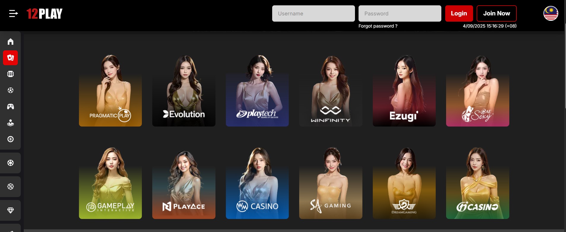 12play live casino