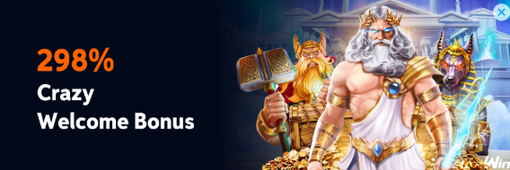 Crazy 298% Welcome Bonus