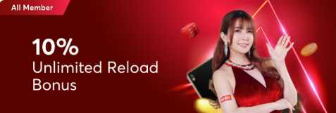 Slots 10% Unlimited Reload Bonus
